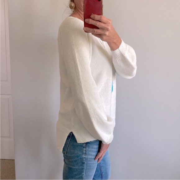White Long Sleeve Sweater - Picture 5 of 9